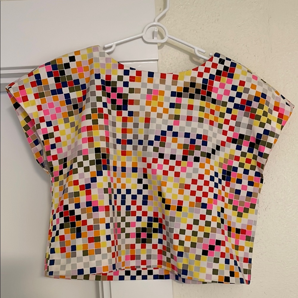 Kate Spade Saturday : Colorful Checkered Top